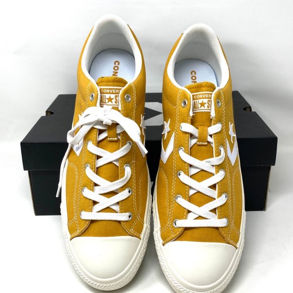 CONVERSE Men's Size 161568C STAR PLAYER OX Turmeric Gold Canvas Low Sneakers - Picture 3 of 11
